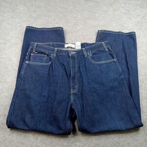 Levi Strauss Signature Jeans‎ Mens 40x32 Blue Loose Straight 100% Cotton Denim